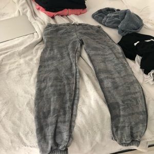 vintage havana gray washed out camo sweatpants